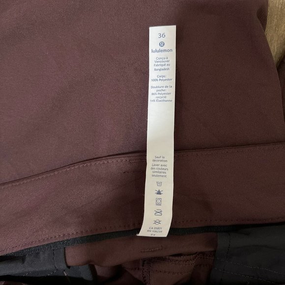 Lululemon Commission Shorts Style LM7929 Size 36 in Brown Color - Picture 9 of 11